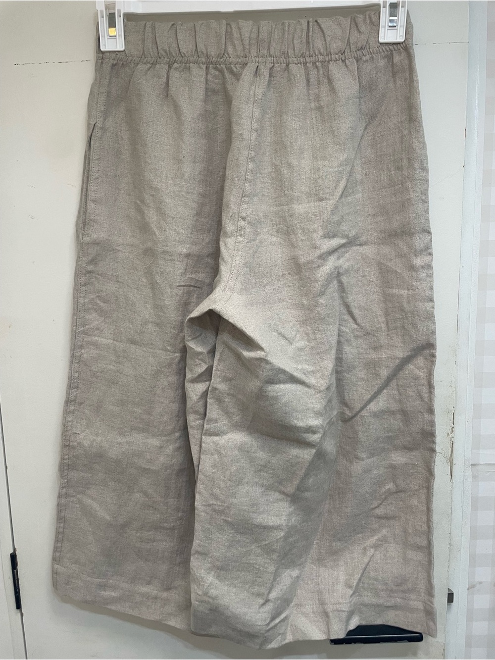 Simply Grey Life cropped wide leg linen pants - Picture 3 of 8